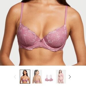 BODY BY VICTORIA
Lightly Lined Lace-Cup Demi Bra